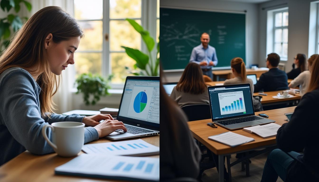 découvrez les avantages d'une formation de data analyst en ligne comparée aux cours en présentiel. flexibilité, accessibilité, et richesse des ressources pédagogiques sont autant de bénéfices qui vous permettront de développer vos compétences en data analysis à votre propre rythme et depuis n'importe où. informez-vous sur les outils modernes et les méthodes d'apprentissage innovantes qui font de la formation en ligne un choix idéal pour les futurs data analysts.