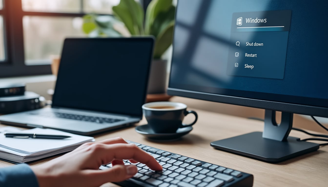 apprenez facilement à éteindre votre pc uniquement avec le clavier, sans souris. guide pratique pour windows et astuces rapides pour arrêter votre ordinateur en toute simplicité.
